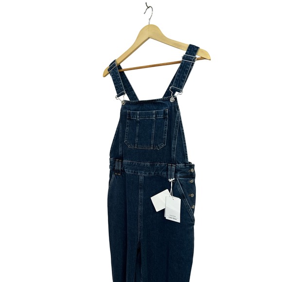 Other Stories Wide Leg Cropped Overalls Large 10 - Picture 15 of 16